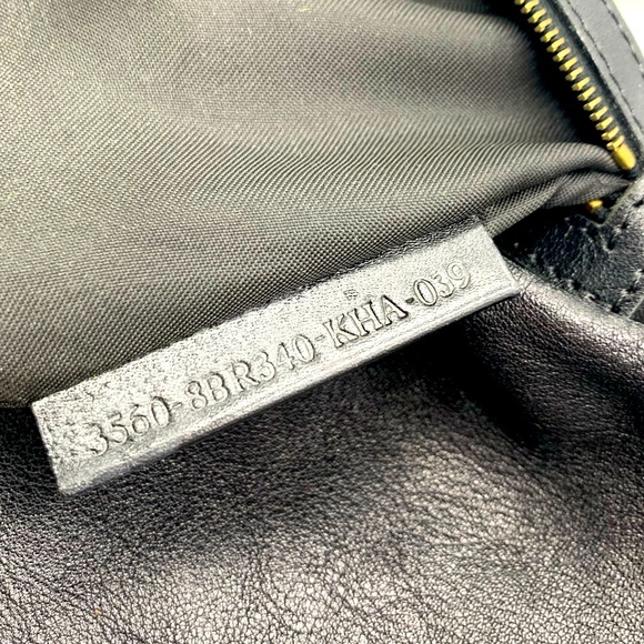 Auth Fendi Borsa Nero Calfskin Leather Bag Preloved Very Good Purse Satchel - Picture 9 of 16